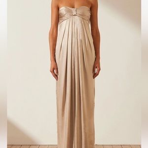 Shona Joy La Lune strapless Knot maxi dress